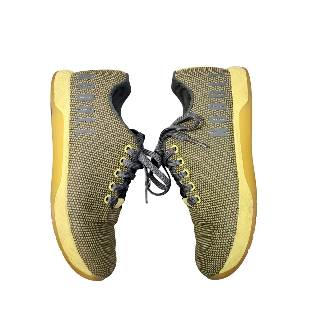 NOBULL Outwork‎ Trainers Size W 8 M 6.5 Yellow Pixel Super Fabric Strength Shoe
